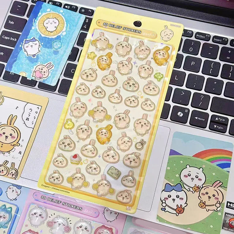 Cartoon Sticker 3D Stickers Aesthetic Sticker DIY Scrapbook Decal Decorations Party Favor ボンボン ドロップシール