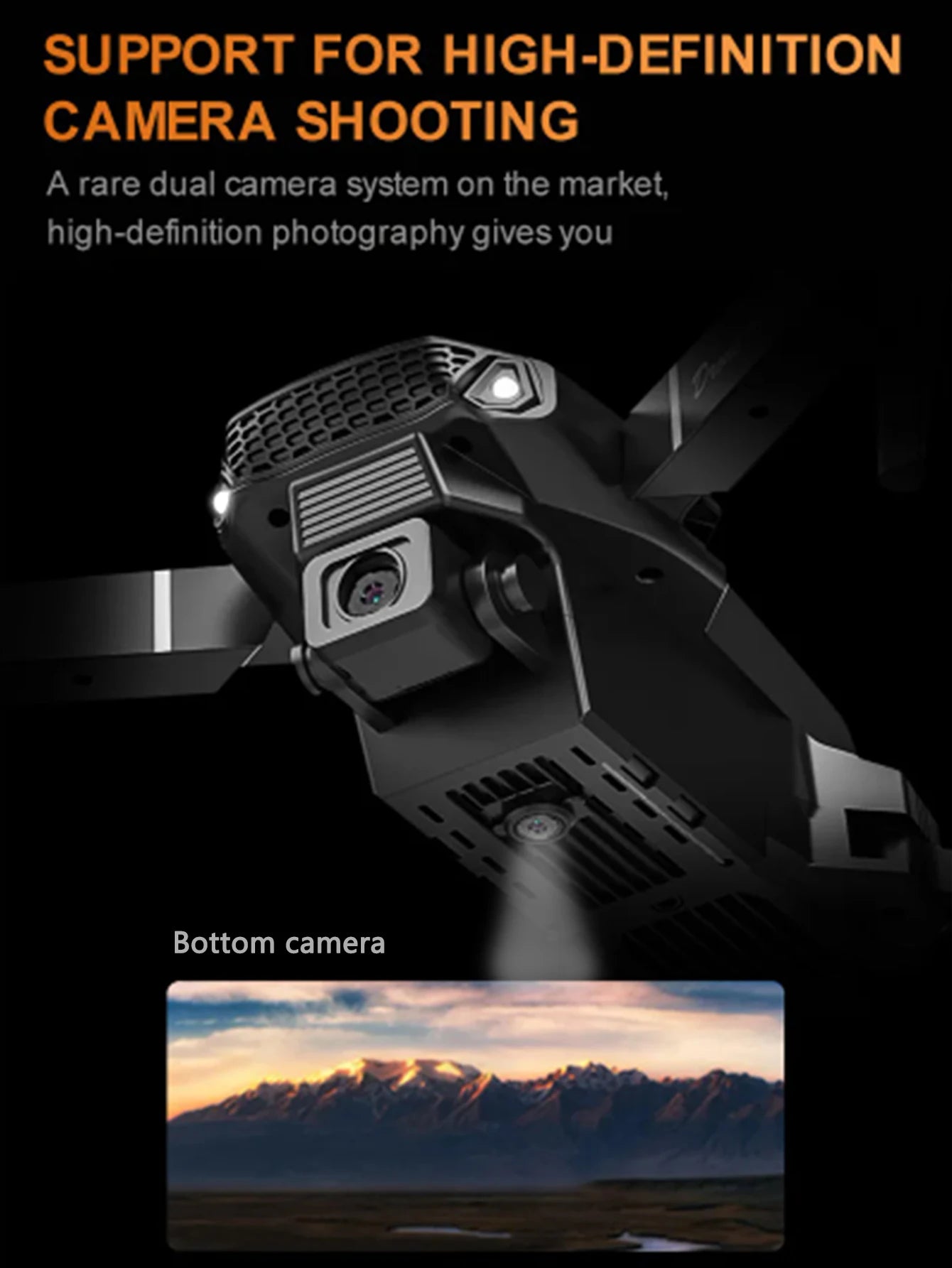 Professional Drone E88 4k wide-angle HD camera WiFi fpv height Hold Foldable RC quadrotor helicopter Camera-free children's toys