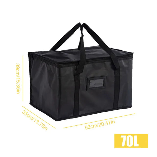 Reusable Insulated CoolerBag PremiumAluminum Foil Thermal Storage Bag Lightweight Portable ZipperLunch Bag for Camping Party Use