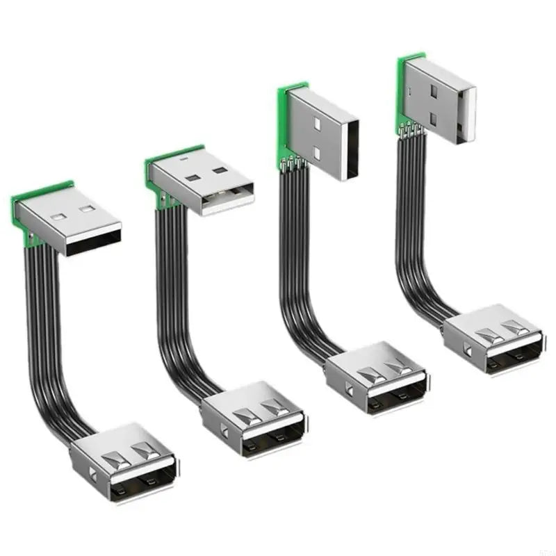 920L FPV Flat Thin Ribbon FPC Cable Standard USB A Male to Female Flexible Silicones Power Cord 480Mbps Transfer Speed