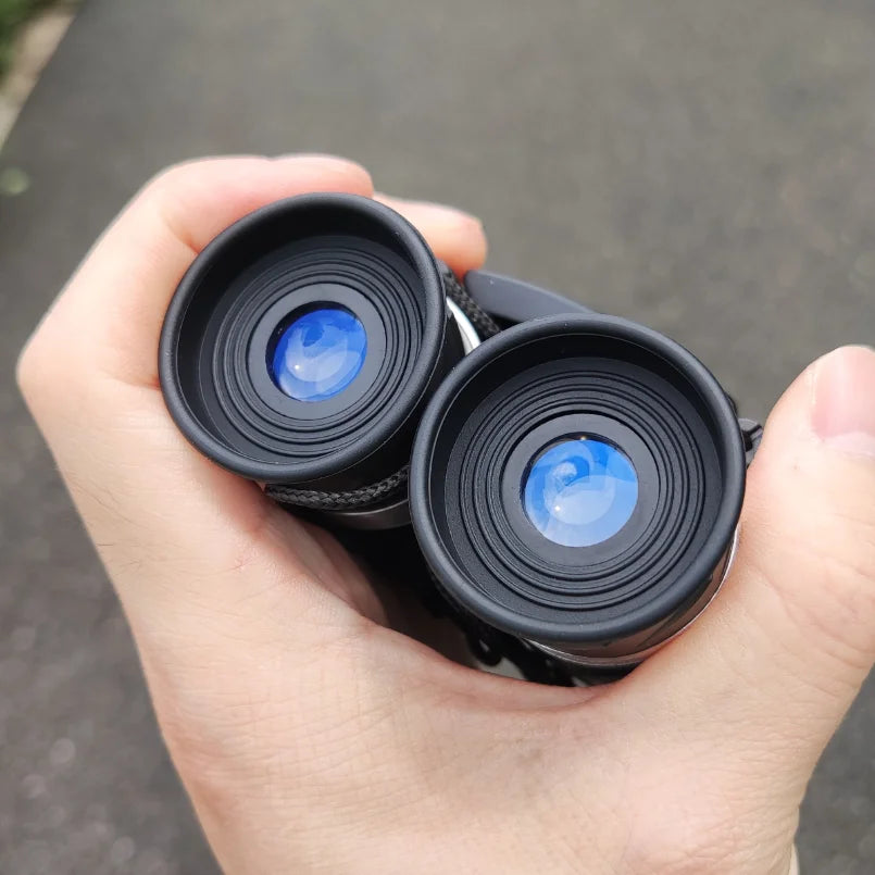 9000x25 HD Zoom Portable Powerful Binoculars Long Range BAK4 Telescope Jumelles Folding Optics for Outdoor Hunting Camping