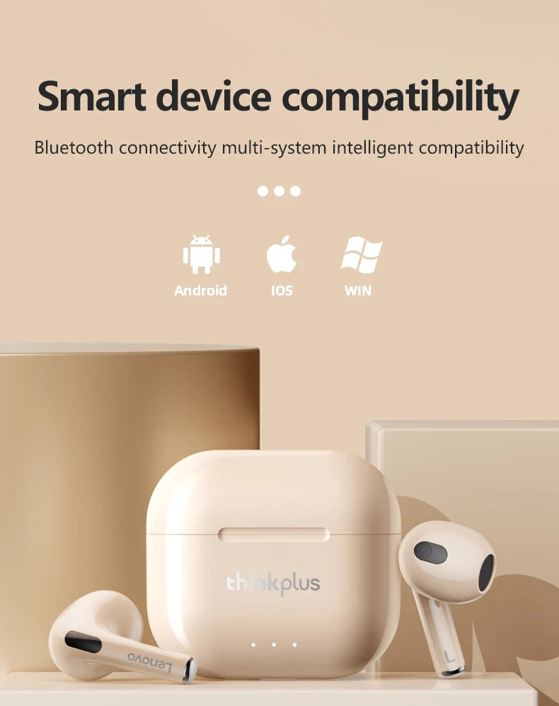 Lenovo LP40 II Earphones Original LP40 plus TWS Wireless Bluetooth 5.3 Headphones Sport Noise Reduction Touch Control Earbudss