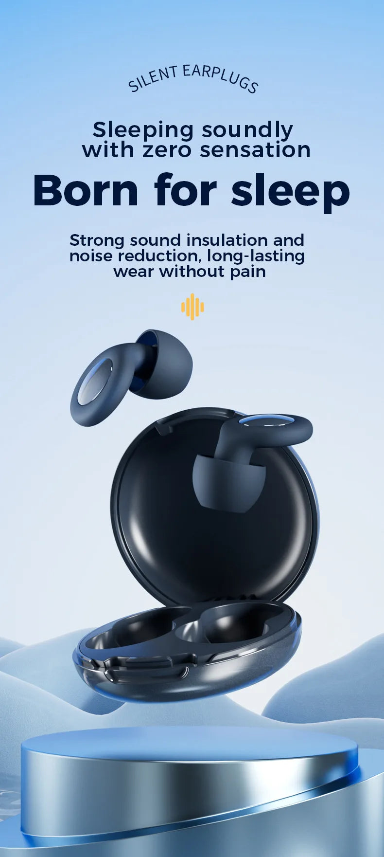 Ear Plugs for Sleeping,Sleep aid,Noise Reduction Super Soft Reusable,Hearing Protection Anti noise earplugs for Travel Work