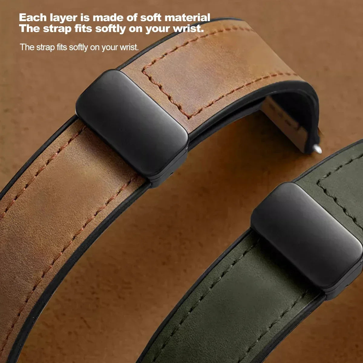 Leather+Silicone Strap For Omega X Swatch Joint MoonSwatch 20mm 22mm Magnetic Band For Xiaomi Watch S4 S3 S2 S1/Huawei GT2 3 4 5