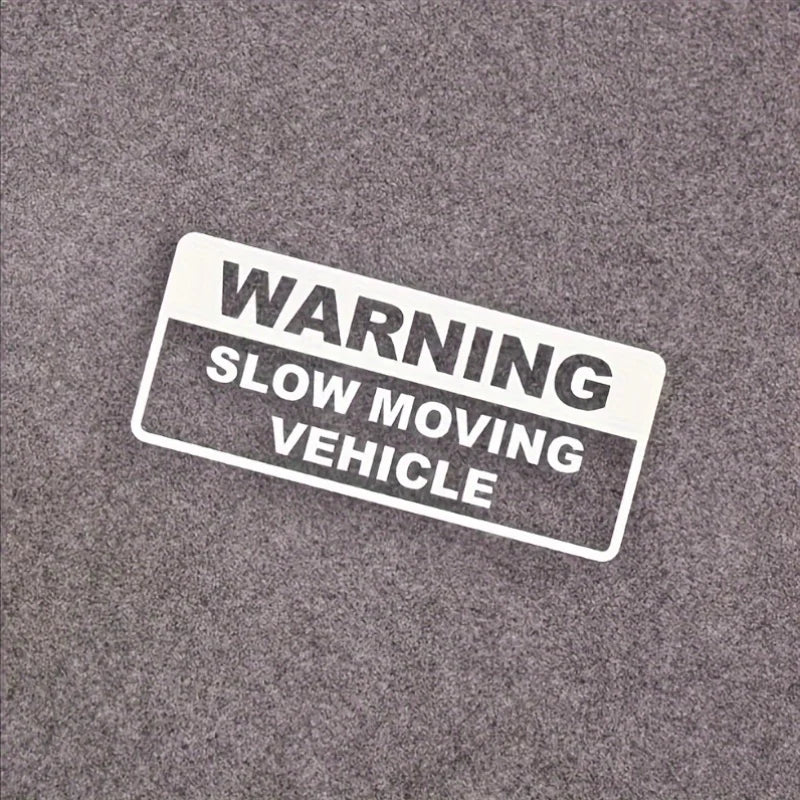 Warning slow driving car sticker PVC cool car sticker exterior decoration accessories warning car decal modeling