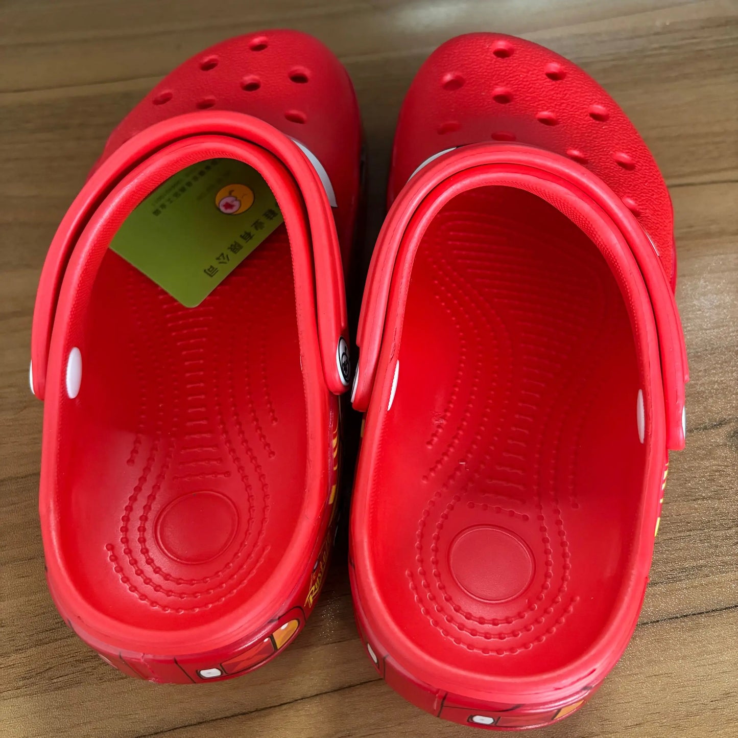 2026 Mcqueen Cartoon Slippers - Waterproof Eva Outdoor Sandals With Breathable Holes, Adult Casual Beach Shoes
