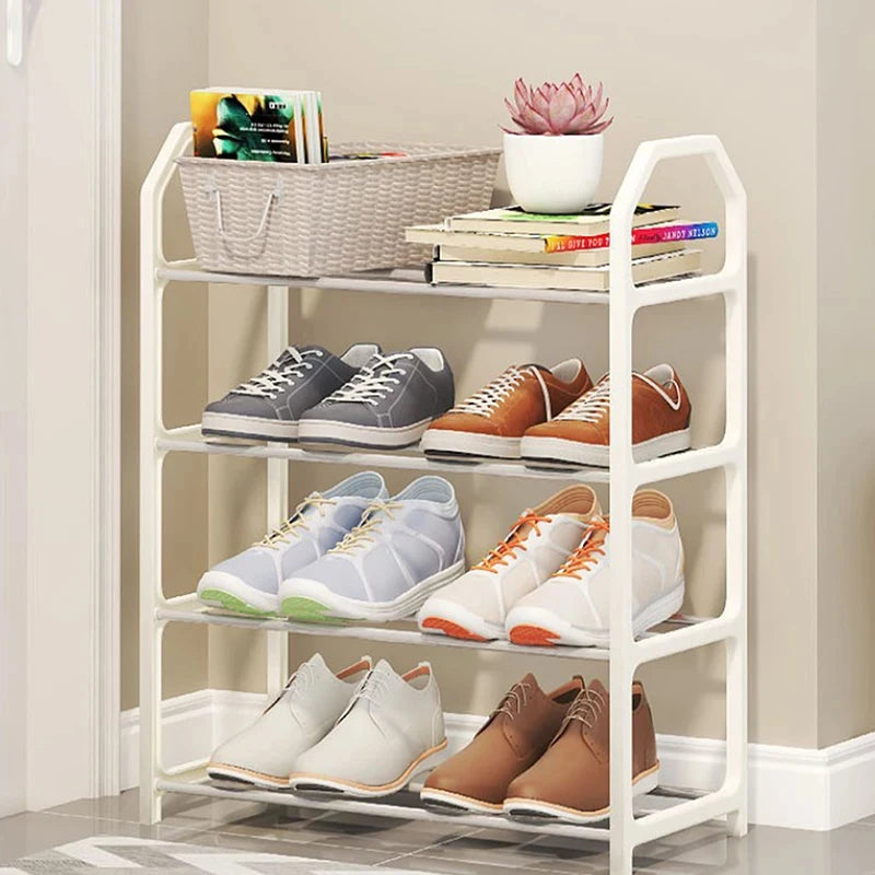 5-Tier Dustproof Shoe Rack, Easy Assembly Footwear Storage Shelf for Home Entryway Dorm Apartment
