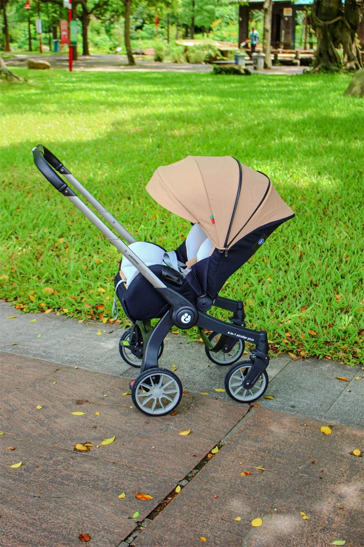 EU STOCK Foldable Lightweight baby stroller Multifunctional Four Wheels poussette bebe 3 en 1 Portable baby wagon