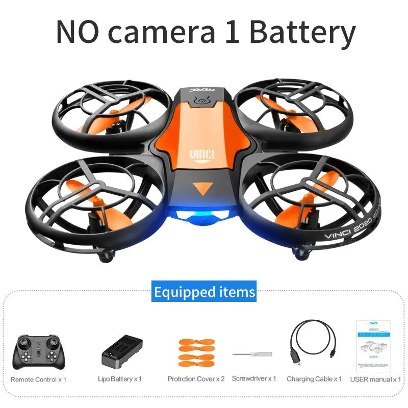 V8 New Mini Drone 4K Professional HD 1080P Wide Angle Camera WiFi FPV RC Drone Height Keep Drones Helicopter Kids Toys 4DRC