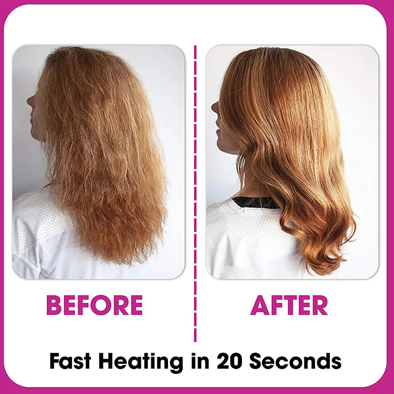 New Dual-Purpose Heated Straightening And Curling Comb With Negative Ions That Won’T Damage Your Hair Hair Straightenercomb