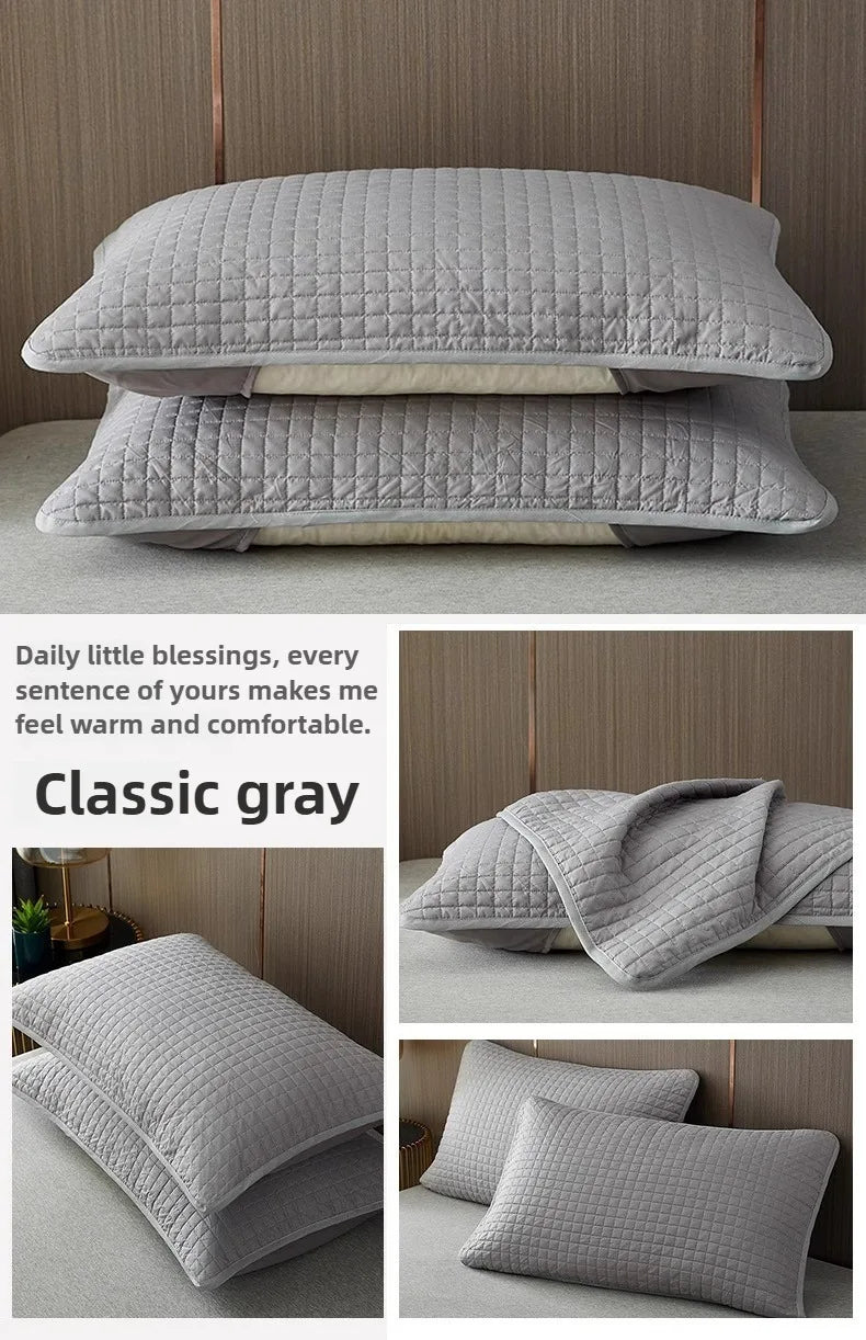 Clip Pillow Cover Head oil Isolation layer Pillow Case Protector Waterproof Anti Mite Pillow Core Protection (No Pillow) 72X45cm