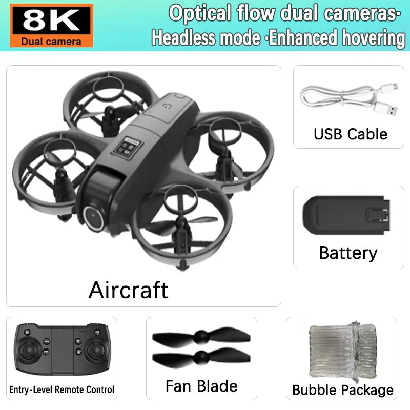 YP6 Mini Drone 8K Aerial HD Camera Drone 5G WIFI Record Large Screen Remote Control Intelligent Obstacle Avoidance Aerial Drone