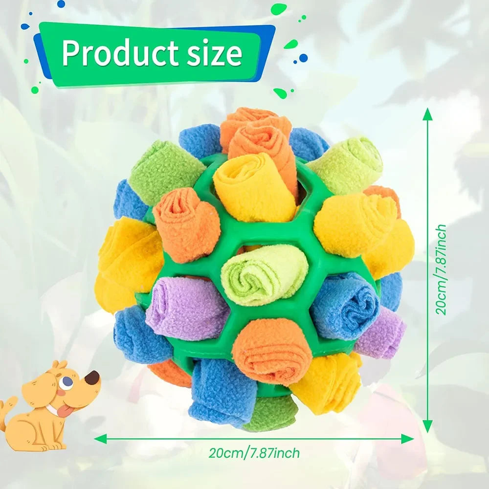 Dog Toy Snuffle Ball for Dogs Training the Sense of Smell Portable Interactive Snuffle Ball for Pet Foraging Instinct Training