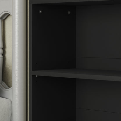 HOMCOM Six Shelf Bookcase - Black