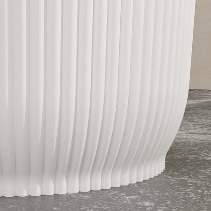 Outsunny Set of Three Ф22cm Planters - White