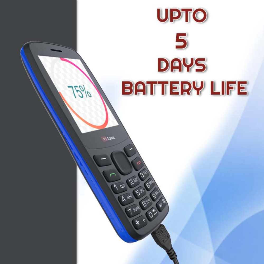 TTfone TT175 2.4inch UK Sim Free Dual Sim Basic Simple Feature Mobile Phone  Unlocked with camera Torch Media Games with Mains Charger and O2 Sim Card