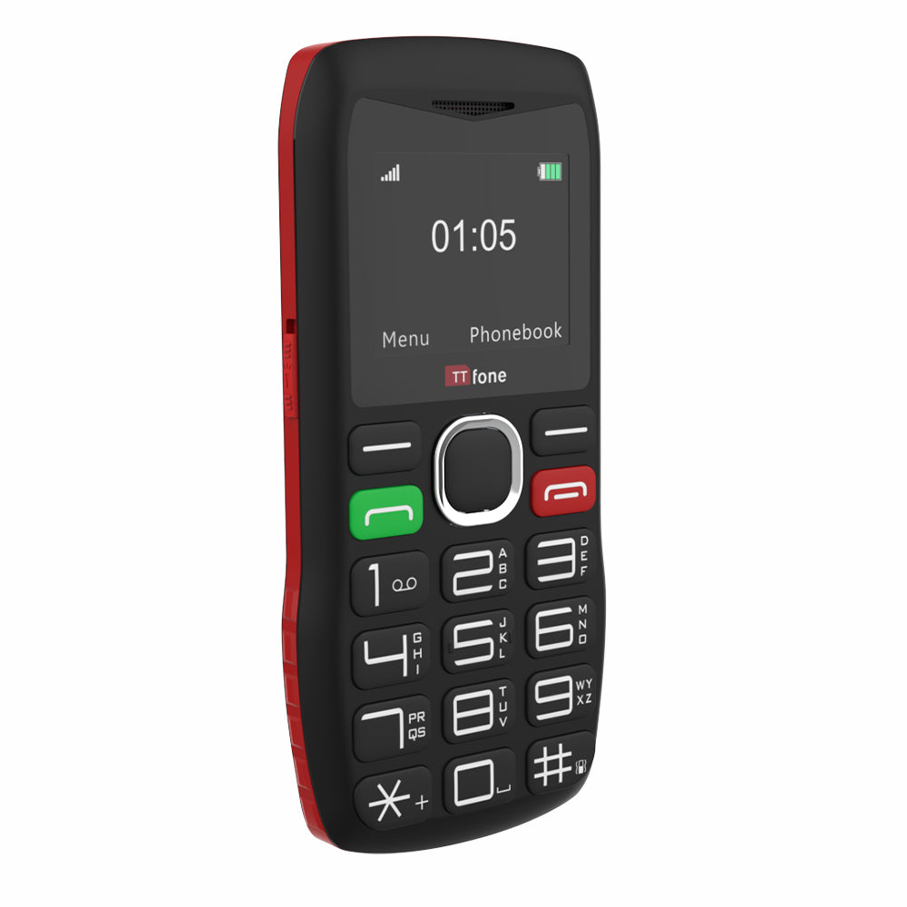 TTfone TT880 Easy-to-Use Mobile Phone for Seniors and Elderly - Large Button Phone with Emergency Assistance Button with USB Cable