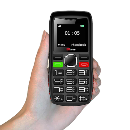 TTfone TT880 Easy-to-Use Mobile Phone for Seniors and Elderly - Large Button Phone with Emergency Assistance Button with Mains Charger and GiffGaff Sim Card