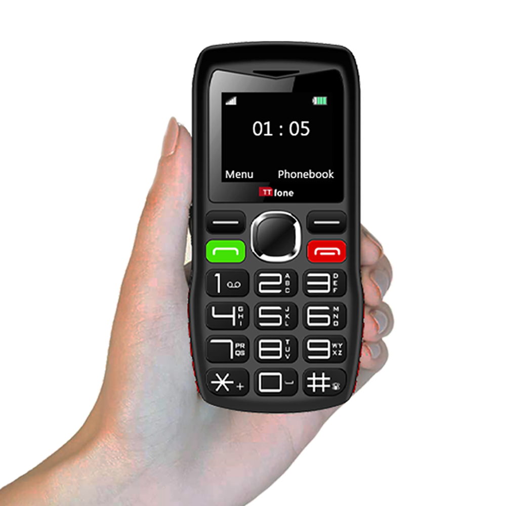TTfone TT880 Easy-to-Use Mobile Phone for Seniors and Elderly - Large Button Phone with Emergency Assistance Button with Mains Charger