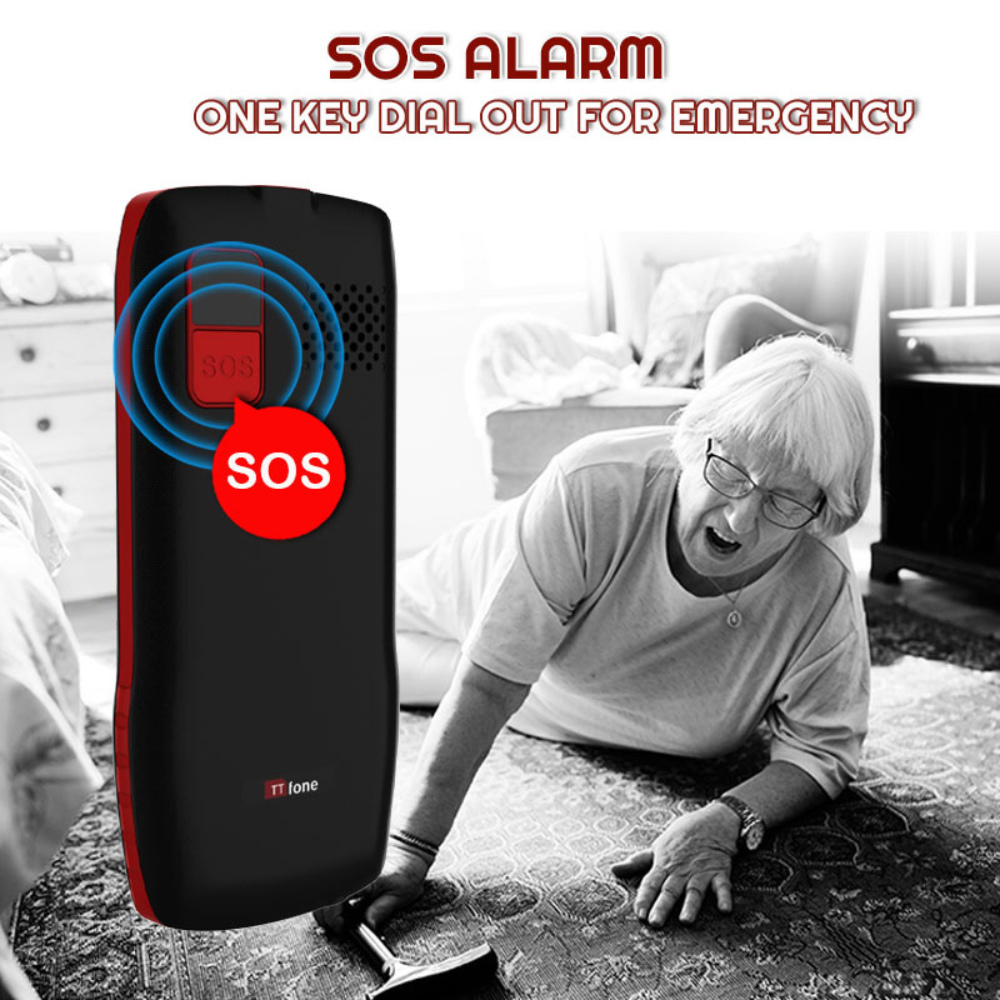 TTfone TT880 Easy-to-Use Mobile Phone for Seniors and Elderly - Large Button Phone with Emergency Assistance Button with Mains Charger