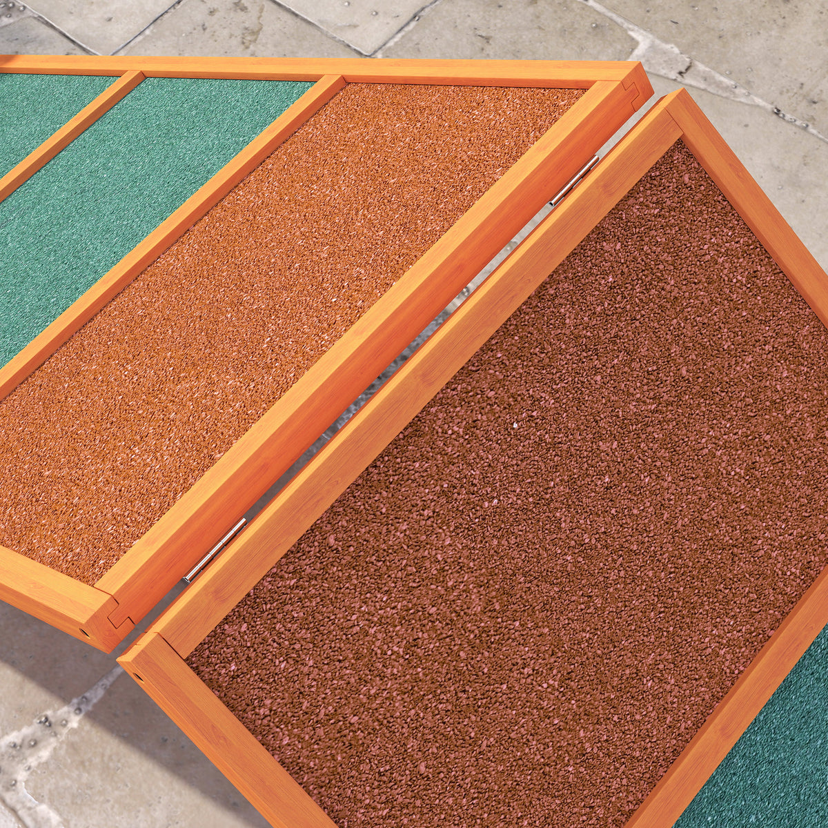 PawHut Dog Agility Equipment, Dog Playground Equipment with Non-slip Surface, A-frame, Agility Ramp for All Breeds, Orange