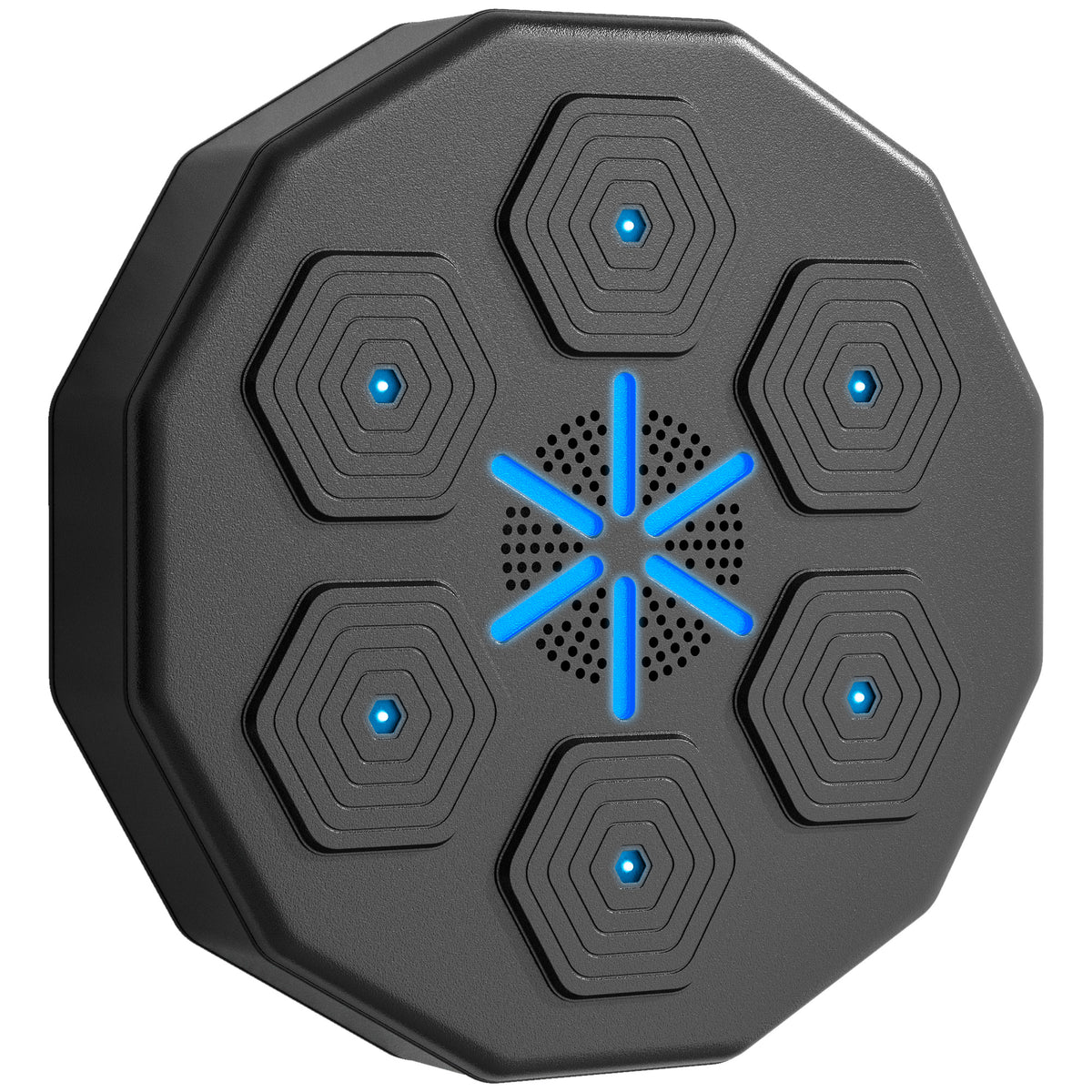 SPORTNOW Music Boxing Machine with Bluetooth Connection and LED Light Smart, Wall Mounted for Punching Beat Boxing Training