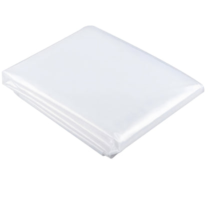 Outsunny 6 X 10m Heavy Duty (150um/6mil) Polyethylene Greenhouse Cover Replacement, UV Resistant Waterproof Plastic Polytunnel Cover, Clear