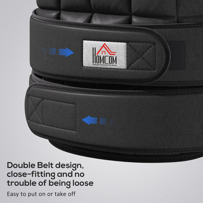 HOMCOM 20KG Adjustable Weight Vest, Black
