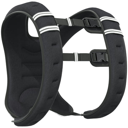 HOMCOM 5KG Weighted Vest, Running Weight Vest with Adjustable Strap, Convenient Pocket and Reflective Strips for Men and Women