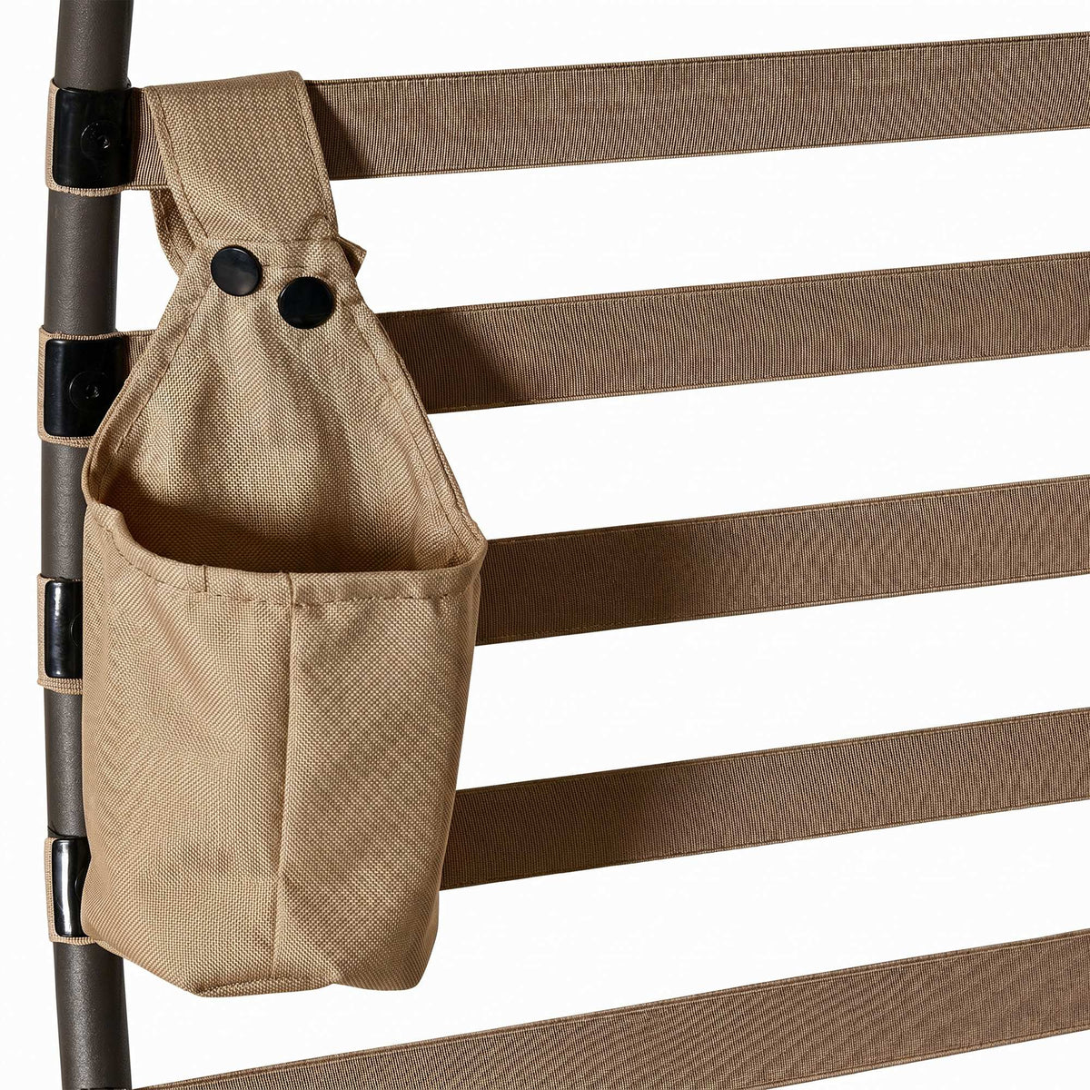 Outsunny Egg Chair with Cushion & Side Pocket - Sand