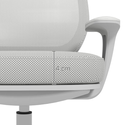 Vinsetto 44-56cm Mesh Back Office Chair - Grey