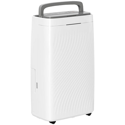 HOMCOM 16L Multi-Mode Dehumidifier, with Wheels - White
