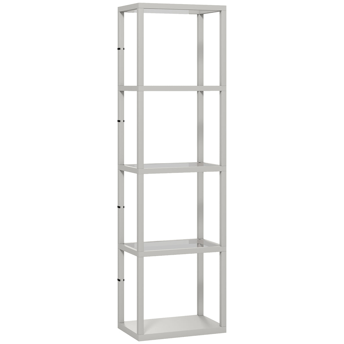 HOMCOM Four-Shelf Floor Lamp - Grey
