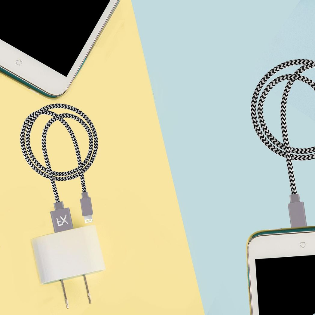 Aquarius Nylon USB Zebra Designed Wire Braided Charging Phone Cable, 1 Meter
