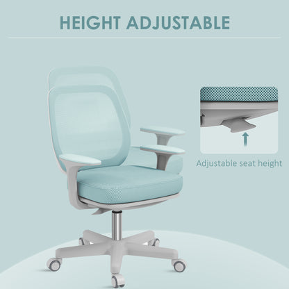 Vinsetto 44-56cm Mesh Back Office Chair - Light Green