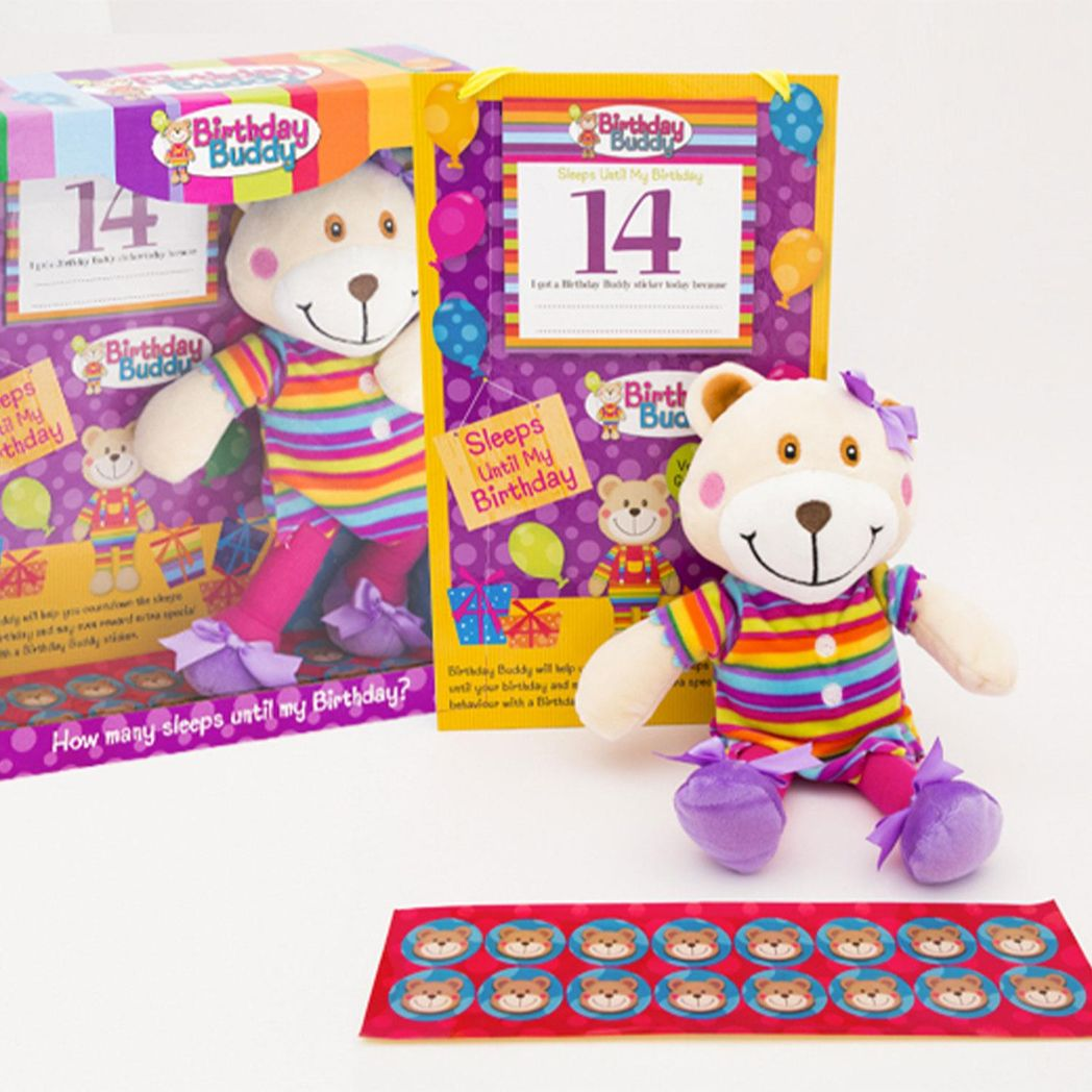 Birthday Buddy (Girl) & (Boy) Count Down Birthday Bear Toy[Birthday Buddy - Girl]