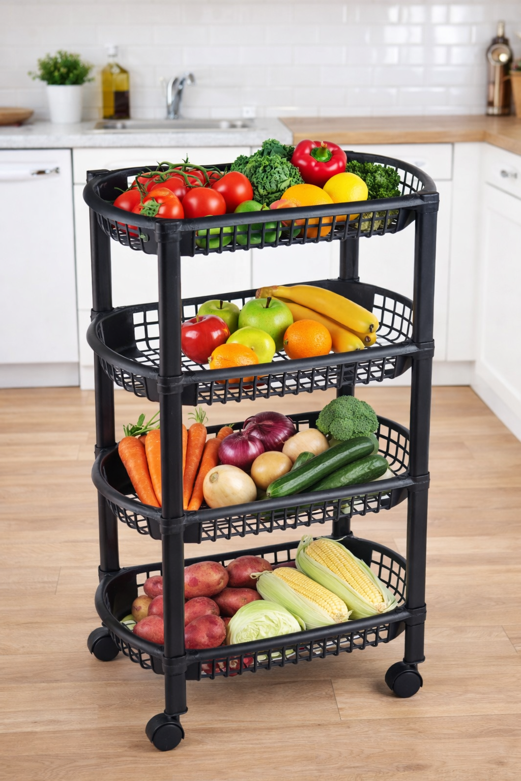 4 Tier Rolling Cart