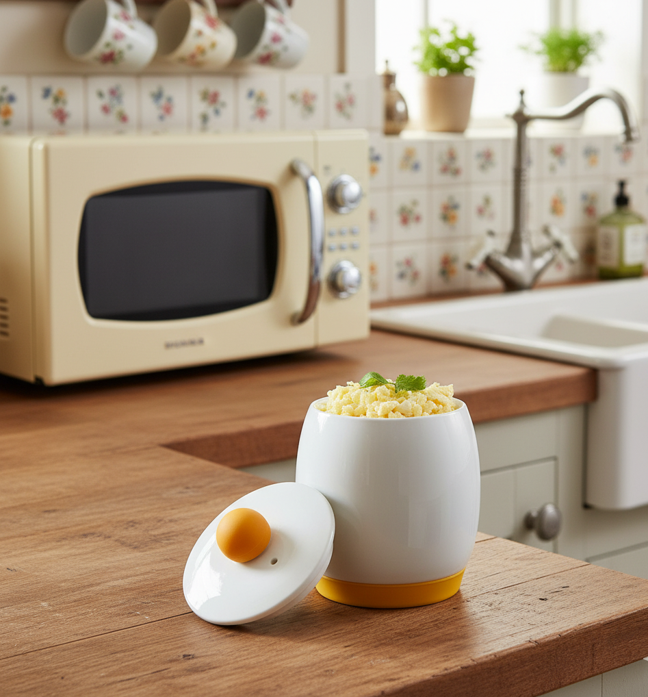 Ceramic Microwave Egg Cooker A161619