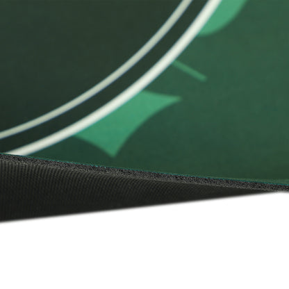SPORTNOW Professional Poker Mat, 12-Player Water-resistant Poker Table with Felt Surface, Carry Bag, Green