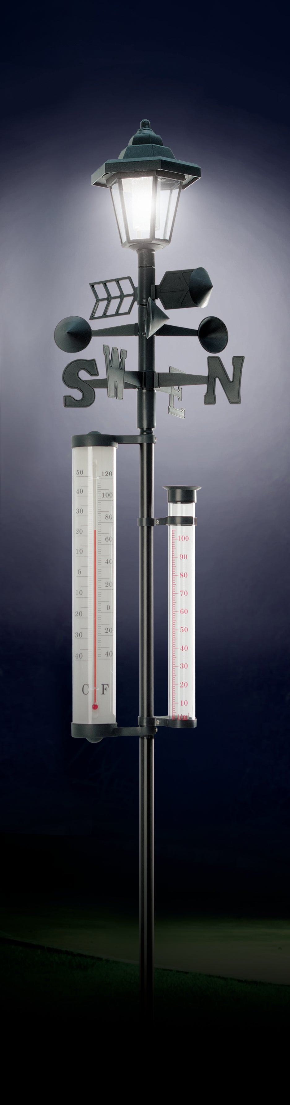 5 in 1 Weather Station with Solar Light