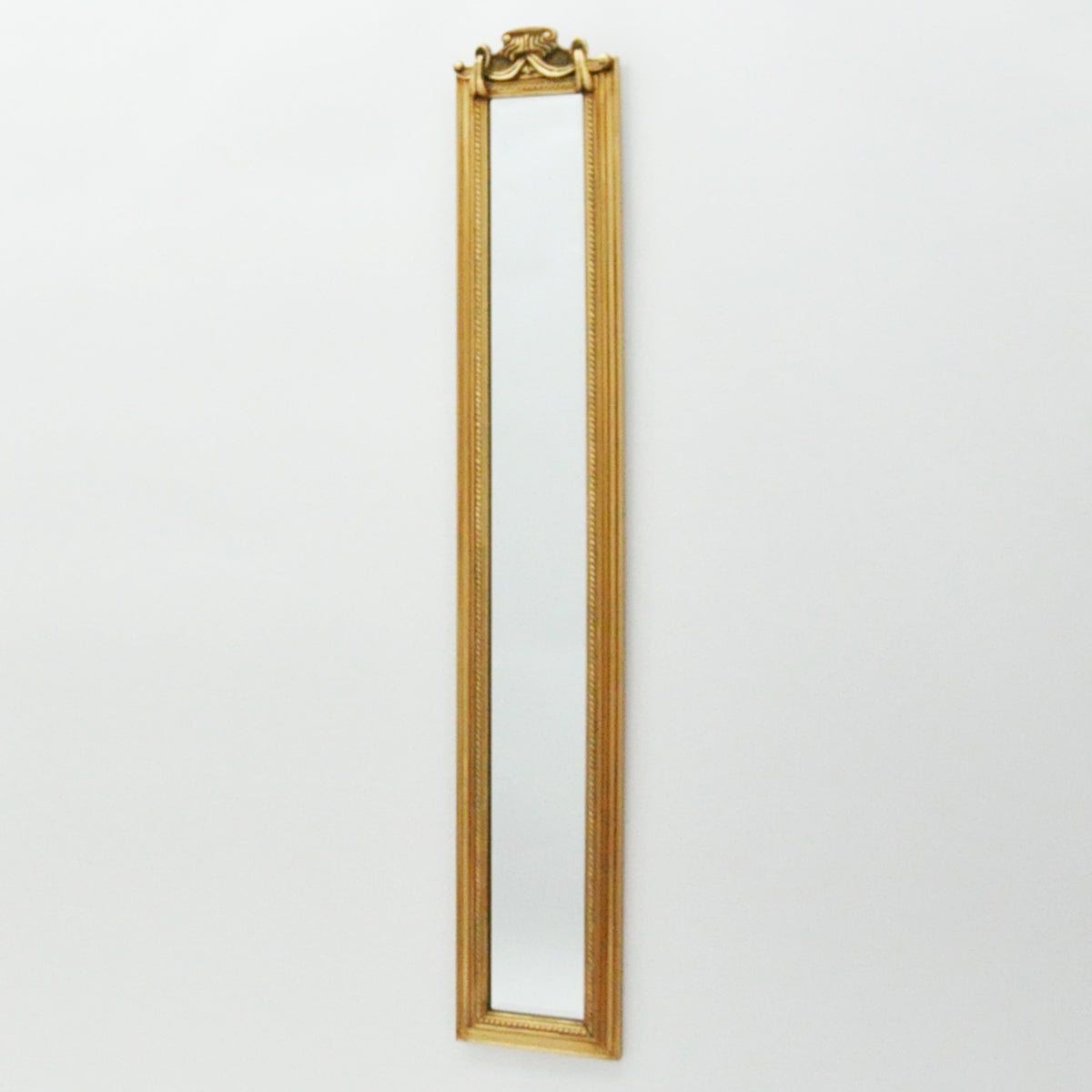 Stylish and Decorative 109cm Tall Elegant Design Wall Mirror – Functional and Decorative Accent Wall-mounted Mirror for Bedrooms, Home, Living Areas, or Hallways (Gold 109cm)