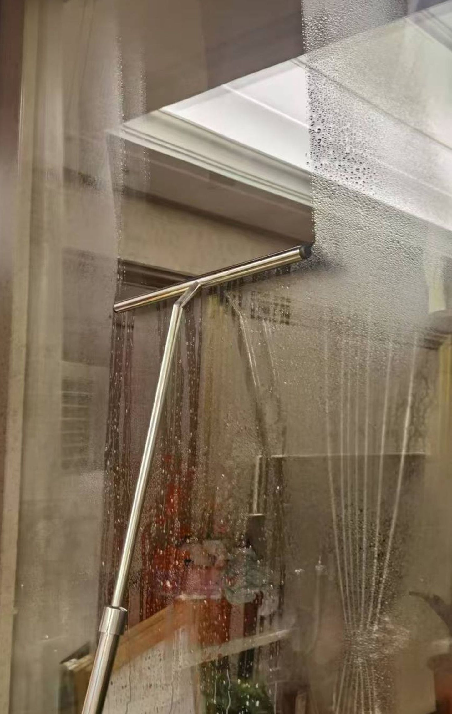 Telescopic Stainless  Steel Squeegee