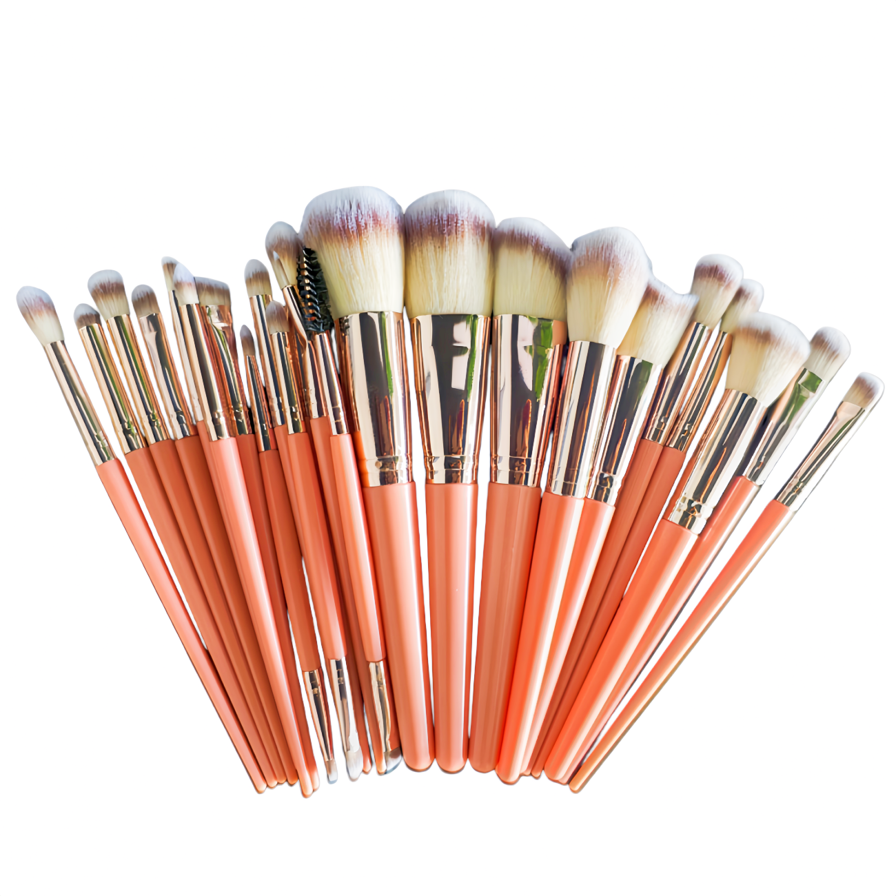 25pcs Makeup Brush Concealer Blush Foundation Eyeshadow Make Up Brush Makeup tools Prink (US Logistics only For USPS.TK/TMEU only For self-pickup)