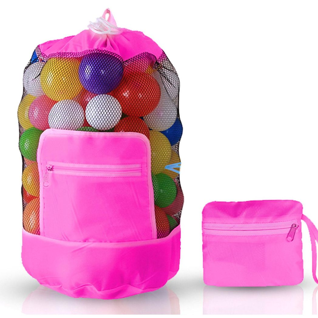 Doodle Nylon Toy Storage Bag and Play Mat - Pink
