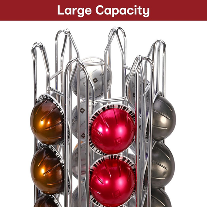 VINSANI 48 POD CHROME COFFEE POD STAND 1010347