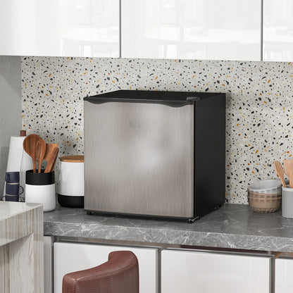 HOMCOM 35L Mini Freezer, -24℃ to -14℃ Temperature - Silver Tone