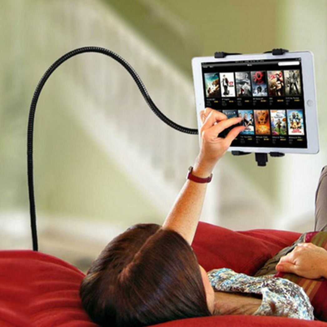 Aquarius 360 Degree Clamp Tablet Holder for Smart Devices, Red