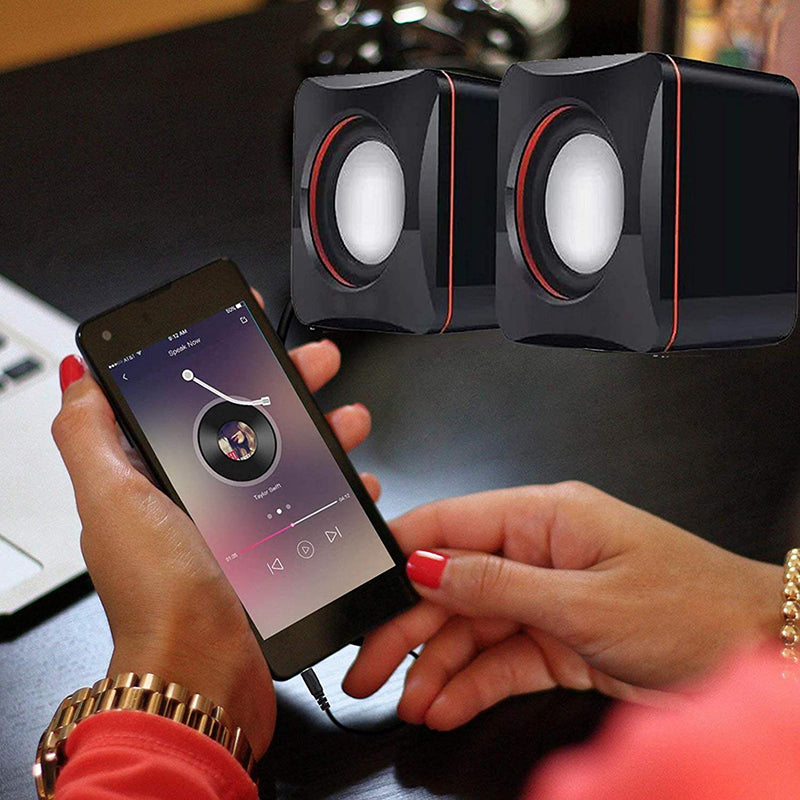 USB External Small Speaker Multimedia Small Speaker Desktop Computer Laptop External Mini Speaker Office and Entertainment