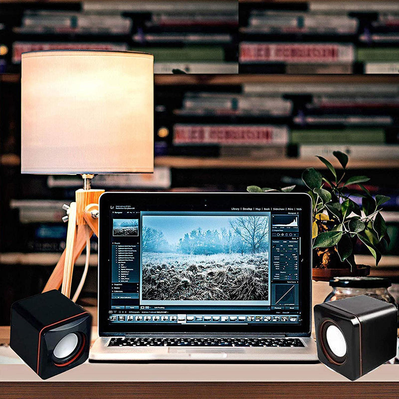 USB External Small Speaker Multimedia Small Speaker Desktop Computer Laptop External Mini Speaker Office and Entertainment
