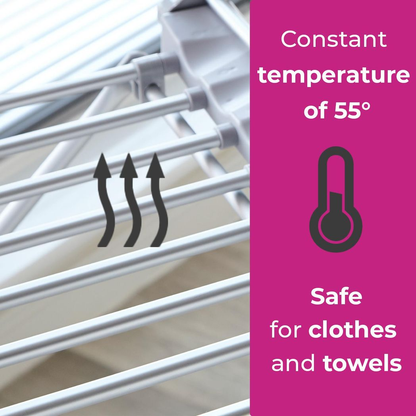 Neo Electric Heated Winged Airer Clothes Dryer Rack
